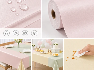 Do eco tablecloth rolls have a waterproof coating?