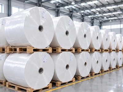 What is the compression strength of a printing industrial paper roll?